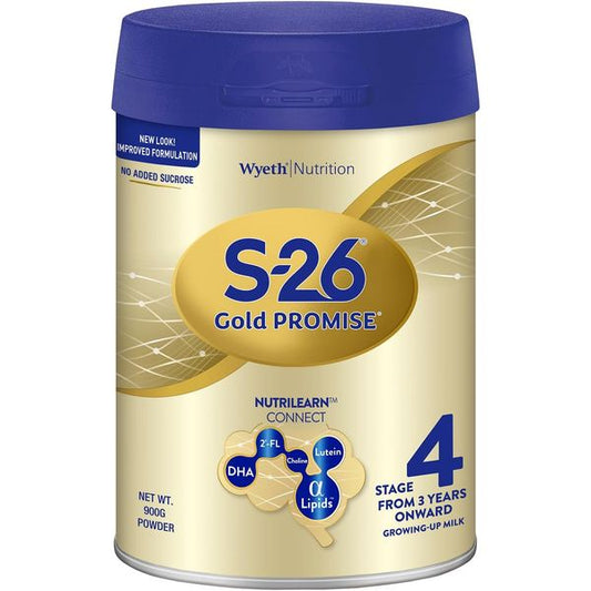 [mkids] Wyeth S-26 GOLD PROMISE Stage 4 2'-FL Singapore Formulation [LOCAL SG DELIVERY] 900g
