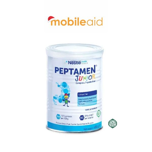 [mobileaid] Nestle Peptamen Junior Powder 400gm [LOCAL SG DELIVERY]