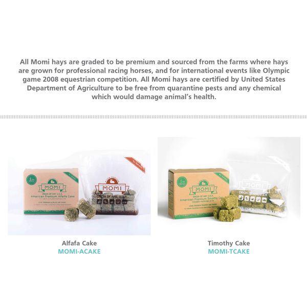 [mPets] Momi Alfafa/Timothy Cake 1lb [LOCAL SG DELIVERY]
