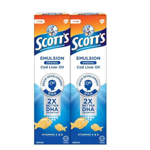 [mobileaid] Scotts Emulsion Original 2X400ml [LOCAL SG DELIVERY]