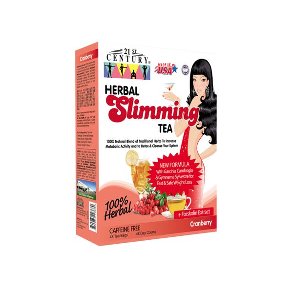 21st Century Herbal Slimming Tea - Cranberry/Honey Lemon/Natural/Orange (GC&GS) 48 Tea bags – view 4