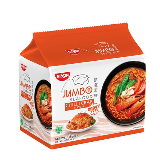 [mfoods] Jumbo Seafood Chili Crab Noodles 5 x 116gm [LOCAL SG DELIVERY]