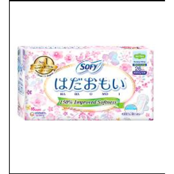 [mobileaid] Sofy Hadaomoi Day Slim Wing 26cm 16's/17's [LOCAL SG DELIVERY]