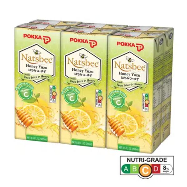 [mfoods] Bundle of 2 cartons Pokka Packet Drink - Natsbee Honey Yuzu 250ml x 24 packets [LOCAL SG DELIVERY]