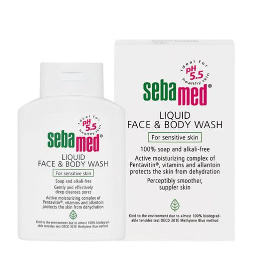[Dermaceutica] Sebamed Sensitive Skin Liquid, Face and Body Wash 200ml [LOCAL SG DELIVERY]