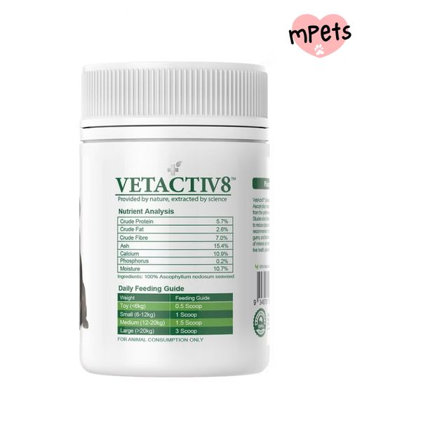 [mPets] VETACTIV8 DENTAL HEALTH FOR DOGS 150G[LOCAL SG DELIVERY]