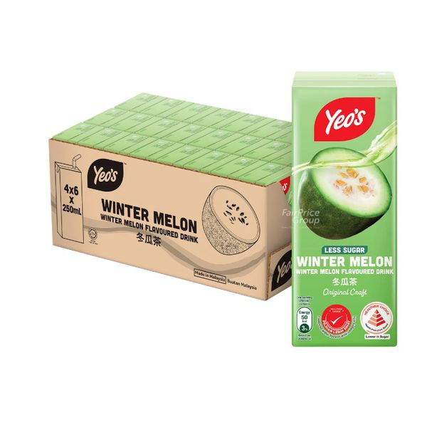 [mfoods] Bundle of 2 cartons Yeo's Packet Drink - Winter Melon Tea 250ml x 24 packets [LOCAL SG DELIVERY]