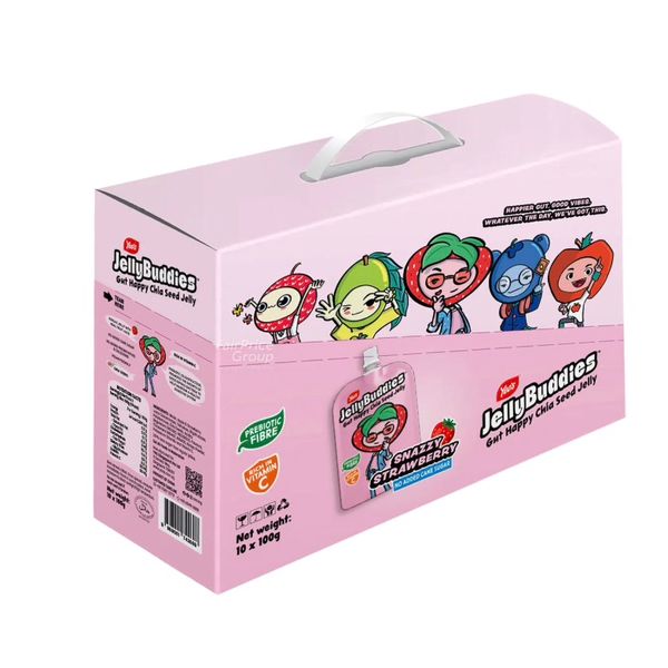 [mfoods] Yeo's Jelly Buddies - Atomic Apple/Snazzy Strawberry/Groovy Grape/Lucky Lychee [10 packs in one box] [LOCAL SG DELIVERY]