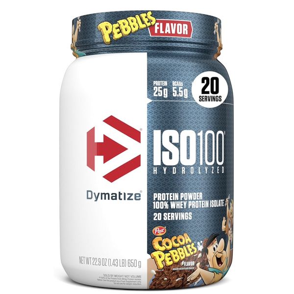 [mfoods] Dymatize, ISO 100 Hydrolyzed, Whey Isolate Protein Powder, Muscle Growth and Quick Recovery, Various Flavors, 1.3-5lbs  [LOCAL SG DELIVERY]