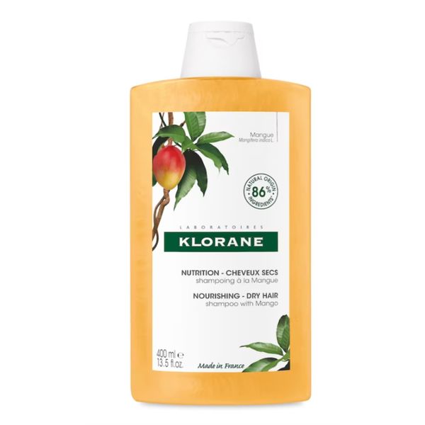 [Dermaceutica] Klorane Nourising Dry Hair Mango Shampoo 400ml [LOCAL SG DELIVERY]