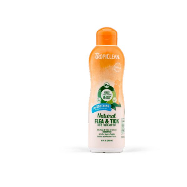 [mPets] TropiClean Natural Flea & Tick Shampoo (Max Strength)/Plus Soothing 20 fl.oz OR 1 Gallon [LOCAL SG DELIVERY]