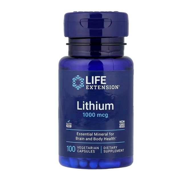 [mfoods] Life Extension, Lithium, 1000 mcg, 100 capsules [LOCAL SG DELIVERY]