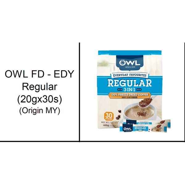 Owl 3-in-1 Regular/Coffee & Creamer/Strong/Kopi O/Kopi O Gao/Kopi O Kosong/Teh Tarik – view 2