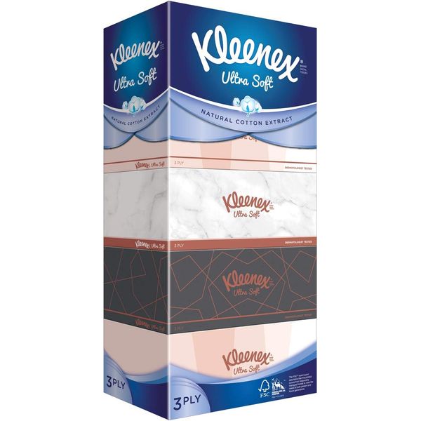 Kleenex Ultrasoft Facial Tissue - 3 Ply (5x100's) – view 2