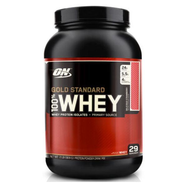 [mfoods] Optimum Nutrition Gold Standard 100% Whey Strawberry (SB)/Double Rich Chocolate (DRC) 2LB [LOCAL SG DELIVERY]