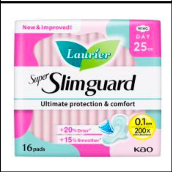 Laurier Super Slimguard Day Wing 22.5cm 20's/25cm 16's/Heavy Night 30cm 14's/35cm 12's/40cm 10's – view 2