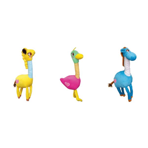 [mPets] Petz Route Chewing Toy - Giraffe/Ostrich/Donkey/Pink Rabbit/Brown Bear/Yellow Chicken [LOCAL SG DELIVERY]