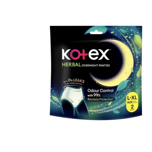 Kotex Overnight Pants Normal/Herbal/Cool S/M/L 2's per pack – view 3