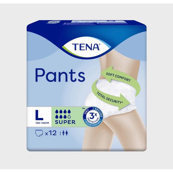 [mobileaid] TENA Pants SUPER Large 12's per pack [LOCAL SG DELIVERY]