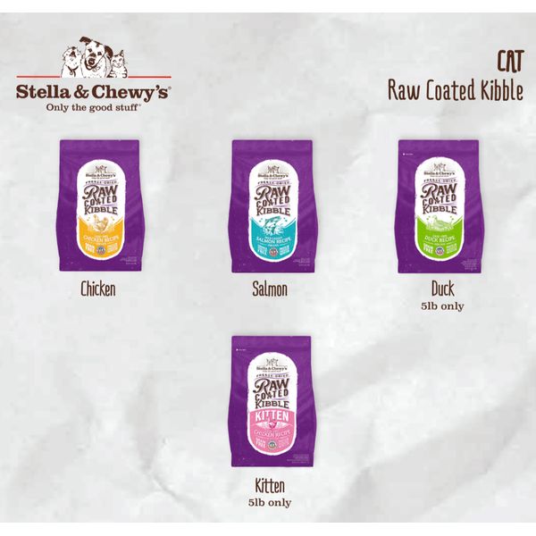 [mPets] Stella & Chewy's Cat Raw Coated Kibble - Available in 5lb and 10lb Bags* [LOCAL SG DELIVERY]