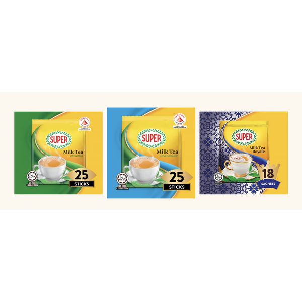 [mfoods] Super Milk Tea/Milk Tea Less Sugar/Milk Tea Royale/Teh Halia/Ginger Tea/Honey Chrysanthemum [LOCAL SG DELIVERY]