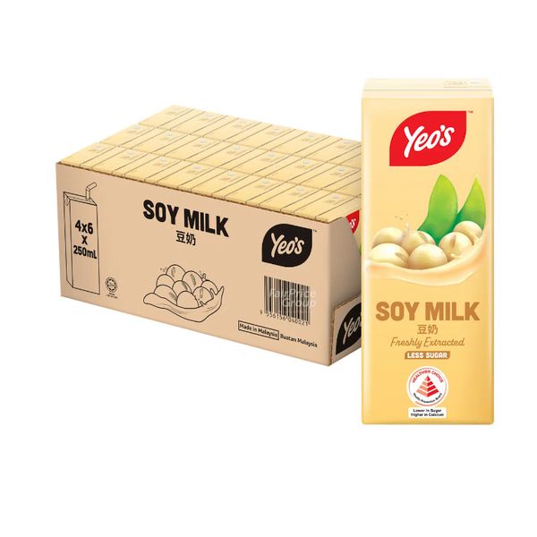 [mfoods] Bundle of 2 cartons Yeo's Packet Drink - Soy Milk 250ml x 24 packets [LOCAL SG DELIVERY]