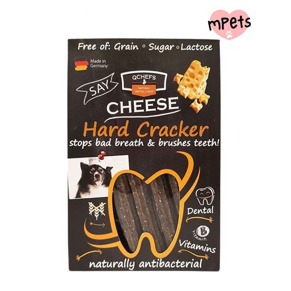 [mPets] QCHEFS NATURAL HARD CRACKER DOG DENTAL CHEW 75G  (LOCAL SG DELIVERY )