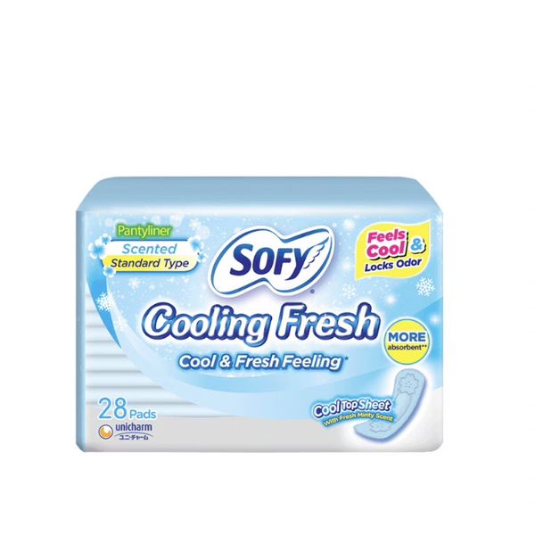 [mobileaid] Sofy Cooling Fresh Day Reg Liner 15.5cm (Minty Cool) 28's [LOCAL SG DELIVERY]