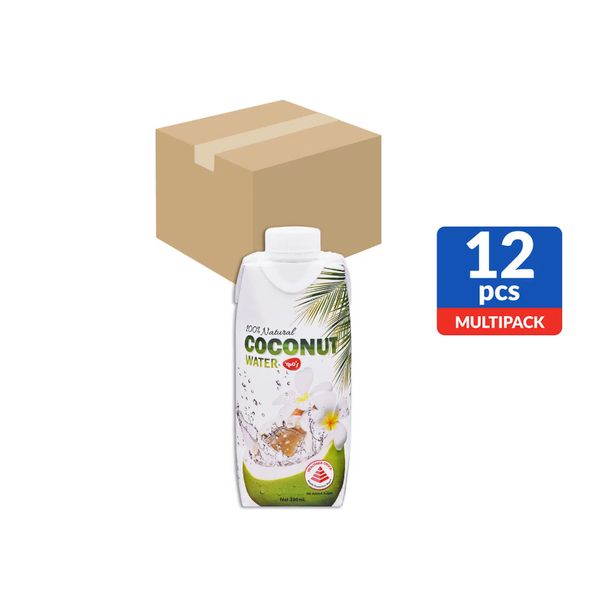 [mfoods] Yeo's 100% Natural Coconut Water 330ml x 12 packs [LOCAL SG DELIVERY]