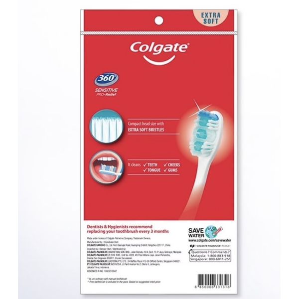 Colgate 360 Sensitive Pro Relief 3's Toothbrush – view 2