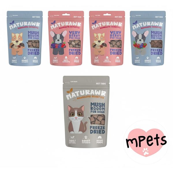 [mPets] Naturawr Kangaroo Very Berry Freeze Dried Dog Treat
