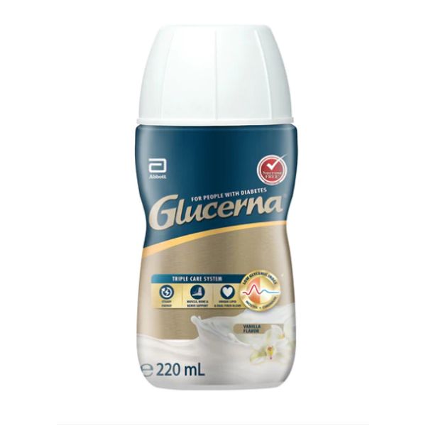 Abbott Glucerna Triple Care Liquid Vanilla 220ml x 30 bottles