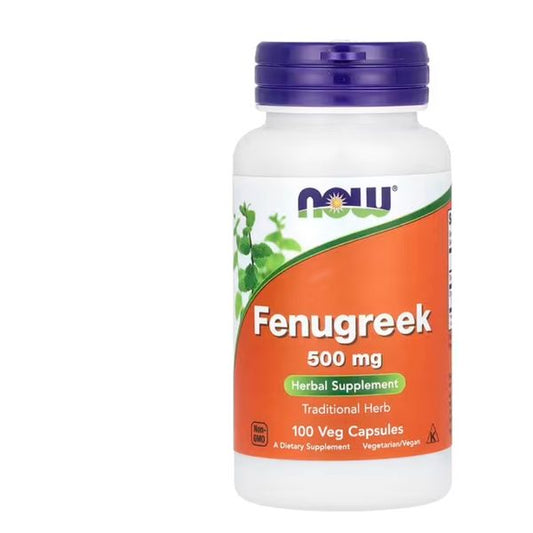 [mfoods] NOW Foods, Fenugreek, 500 mg, 100 Veg Caps  [LOCAL SG DELIVERY]