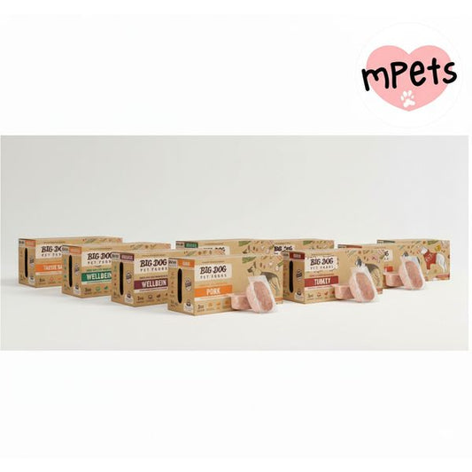 [mPets] Big Dog Big Dog Barf(3KG) Turkey/Beef/Chicken/Pork/Goat/Lamb/Salmon/Kangaroo/Sensitive Skin/Well-Being/Turducken