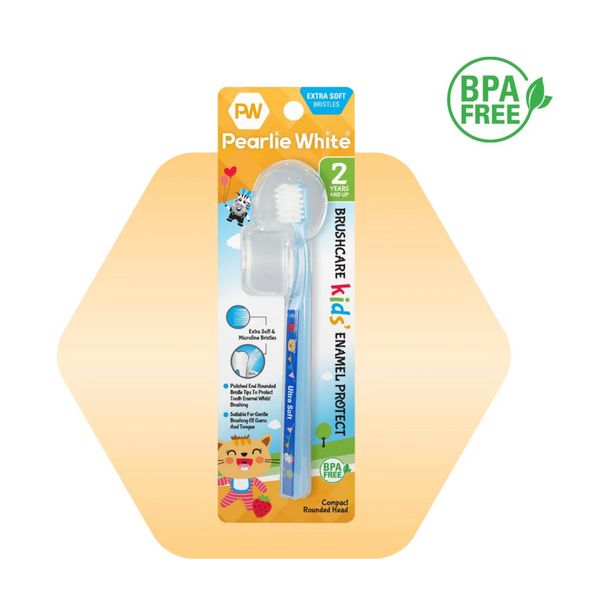 [mobileaid] Pearlie White BrushCare Kids/Adult Enamel Protect Extra Soft Toothbrush [LOCAL SG DELIVERY]