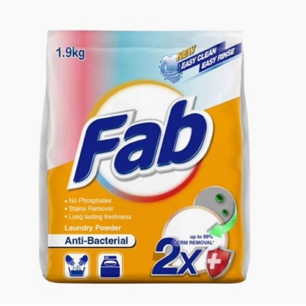 [mWash] Fab Antibacterial Laundry Powder 1.9kg/Sakura Laundry Powder 1.9kg/Cotton Powder 2kg/White Powder 2kg [LOCAL SG DELIVERY]