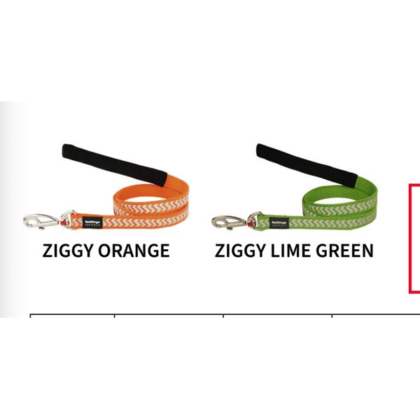 [mPets] Qpet Fixed Dog Leads - Reflective ZIGGY Range (Small/15mm/20mm/Large) [LOCAL SG DELIVERY]
