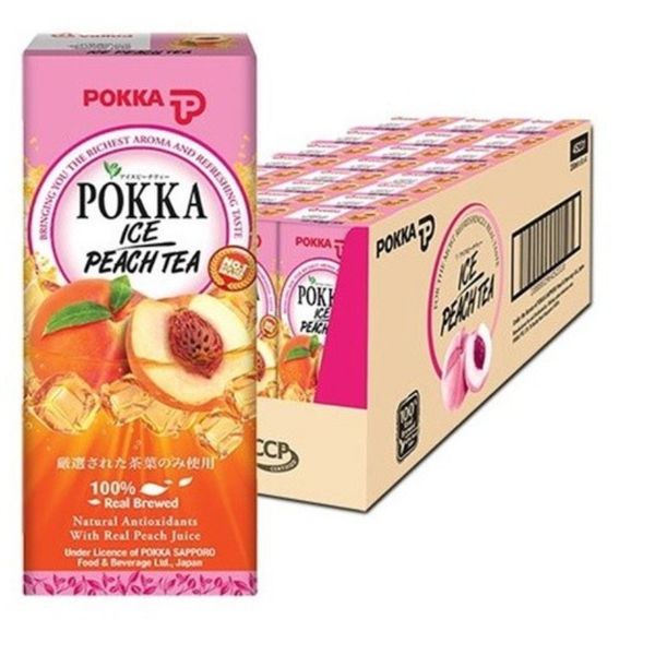 [mfoods] Bundle of 2 cartons Pokka Packet Drink - Ice Peach Tea 250ml x 24 packets [LOCAL SG DELIVERY]