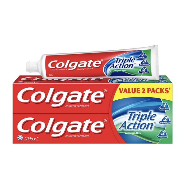 [mobileaid] Colgate Triple Action Toothpaste 200gm [LOCAL SG DELIVERY]