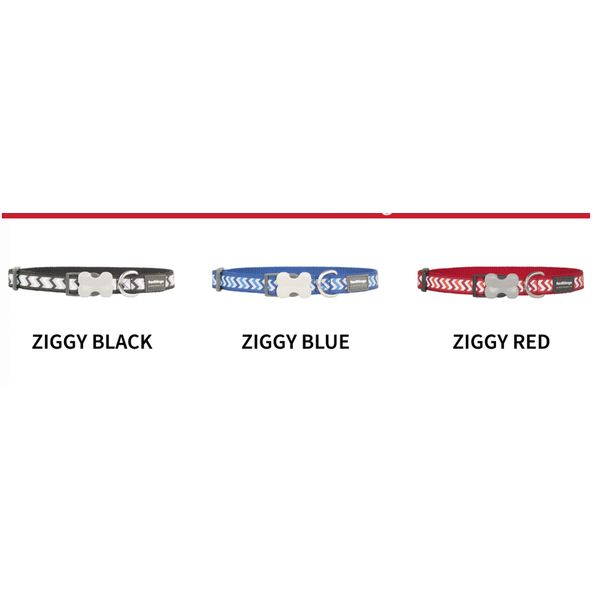 [mPets] RedDingo Reflective Ziggy Bucklebone Collar for Dogs (Small/15mm/20mm/Large) [LOCAL SG DELIVERY]