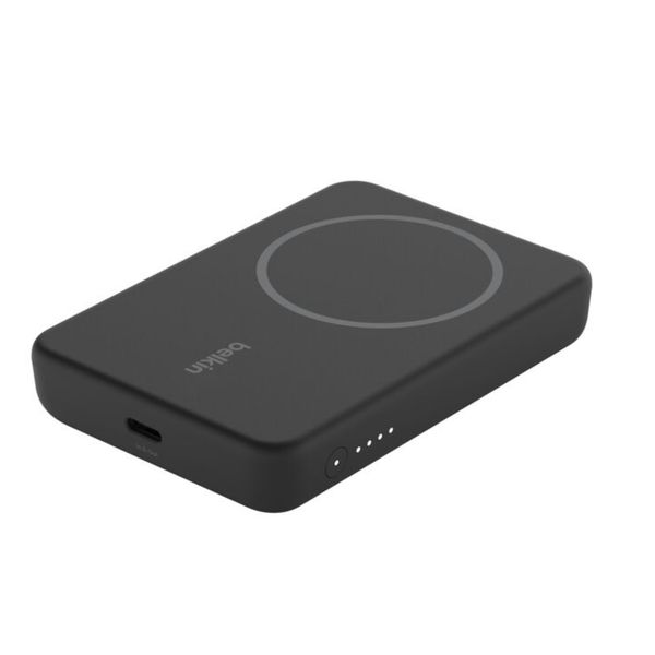 [mtech] Belkin Boost Charge Magnetic Wireless Power Bank 5K + Stand  White/Black [LOCAL SG DELIVERY]
