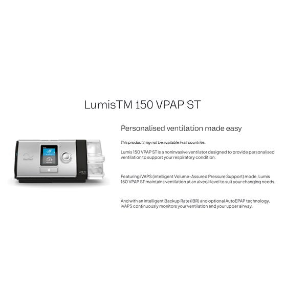 [mtech] Resmed Lumis 150 VPAP ST with Humidifier [LOCAL SG DELIVERY]