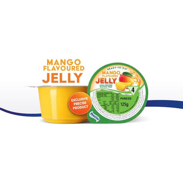 [mobileaid] Precise High Protein Mango Jelly 125g x 24's IDDSI Level 4 (Pureed Diet) [LOCAL SG DELIVERY]