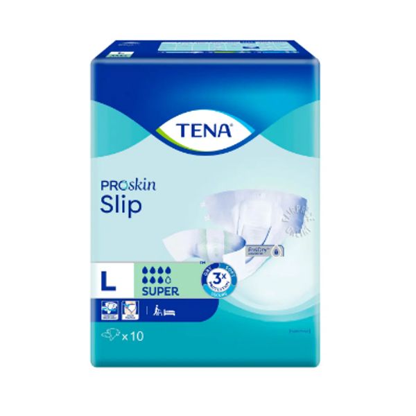 [mobileaid] TENA PROskin Slip Super L 10's per pack [LOCAL SG DELIVERY]