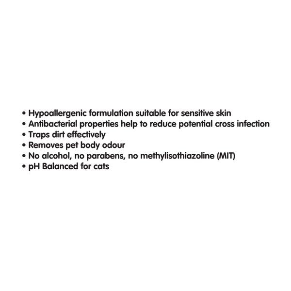 [mPets] Woosh Hypoallergenic Antibacterial Cat Wipes - Unscented (100 Sheets) [LOCAL SG DELIVERY]