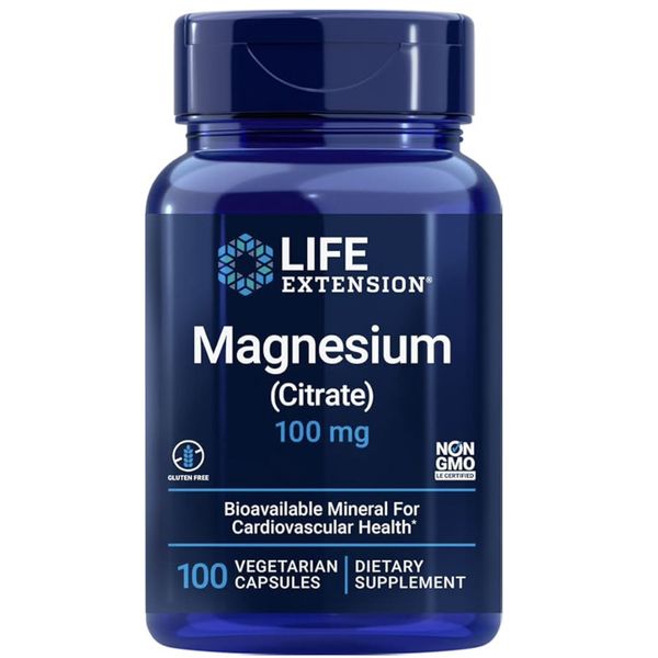 [mfoods] Life Extension Magnesium For Immunity & Cardiovascular Health, Dietary Supplement With 100 Vegetarian Capsules, 100mg  [LOCAL SG DELIVERY]