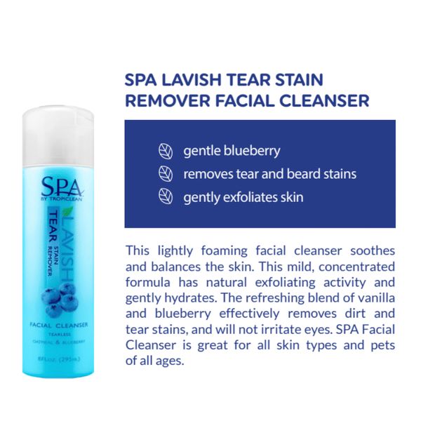 [mPets] TropiClean SPA Lavish Nourish Pet Conditioner/Tear Stain Remover Facial Cleanser [LOCAL SG DELIVERY]