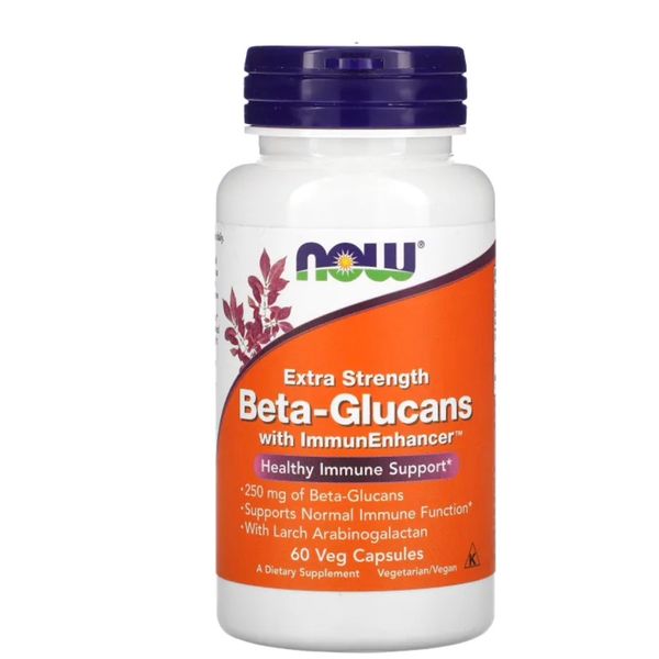 [mfoods] Now Foods, Beta Glucans, with ImmunEnhancer, Health Supplement, Essential Vitamin & Mineral, 250 mg [LOCAL SG DELIVERY]