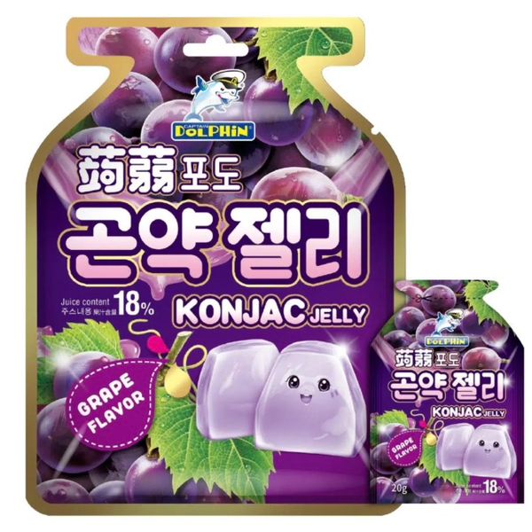 Captain Dolphin Lychee/Mango/Peach/Grape Konjac Jelly 20gm – view 4