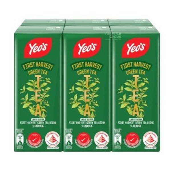 [mfoods] Bundle of 2 cartons Yeo's Packet Drinks - First Harvest Green Tea 250ml x 24 packets [LOCAL SG DELIVERY]